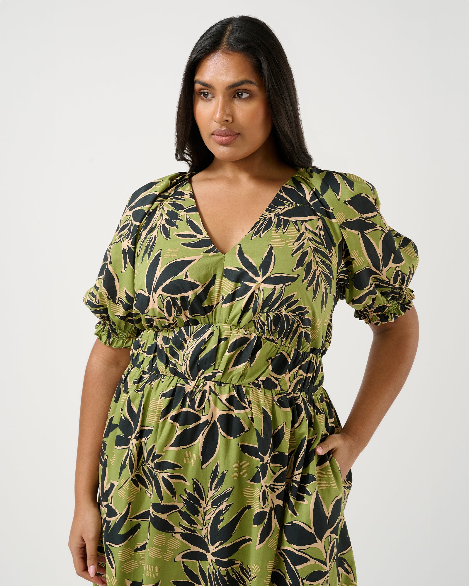 Wildleaf Dress - Print - Estelle Clothing