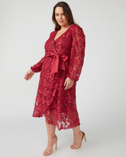 Radiance Glow Dress - Raspberry - Estelle Clothing