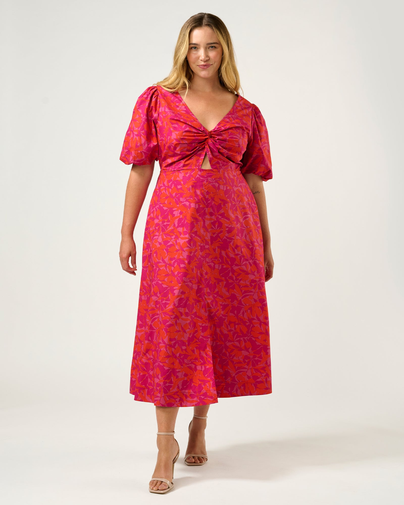 Aura Falls Dress - Winter Berry - Estelle Clothing