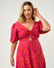 Aura Falls Dress - Winter Berry - Estelle Clothing