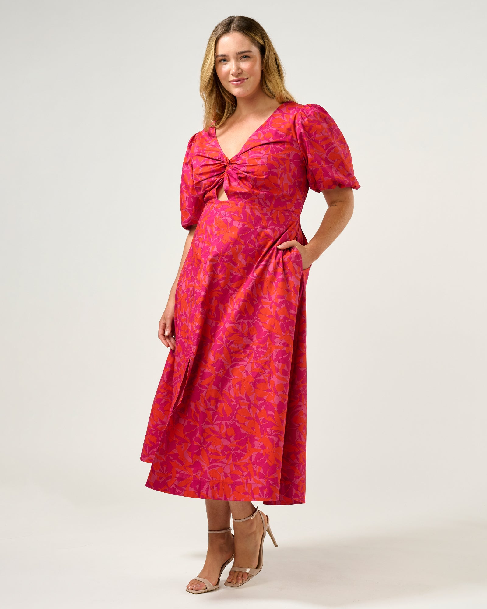 Aura Falls Dress - Winter Berry - Estelle Clothing
