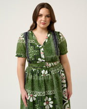 Ethereal Dress - Green Tile - Estelle Clothing