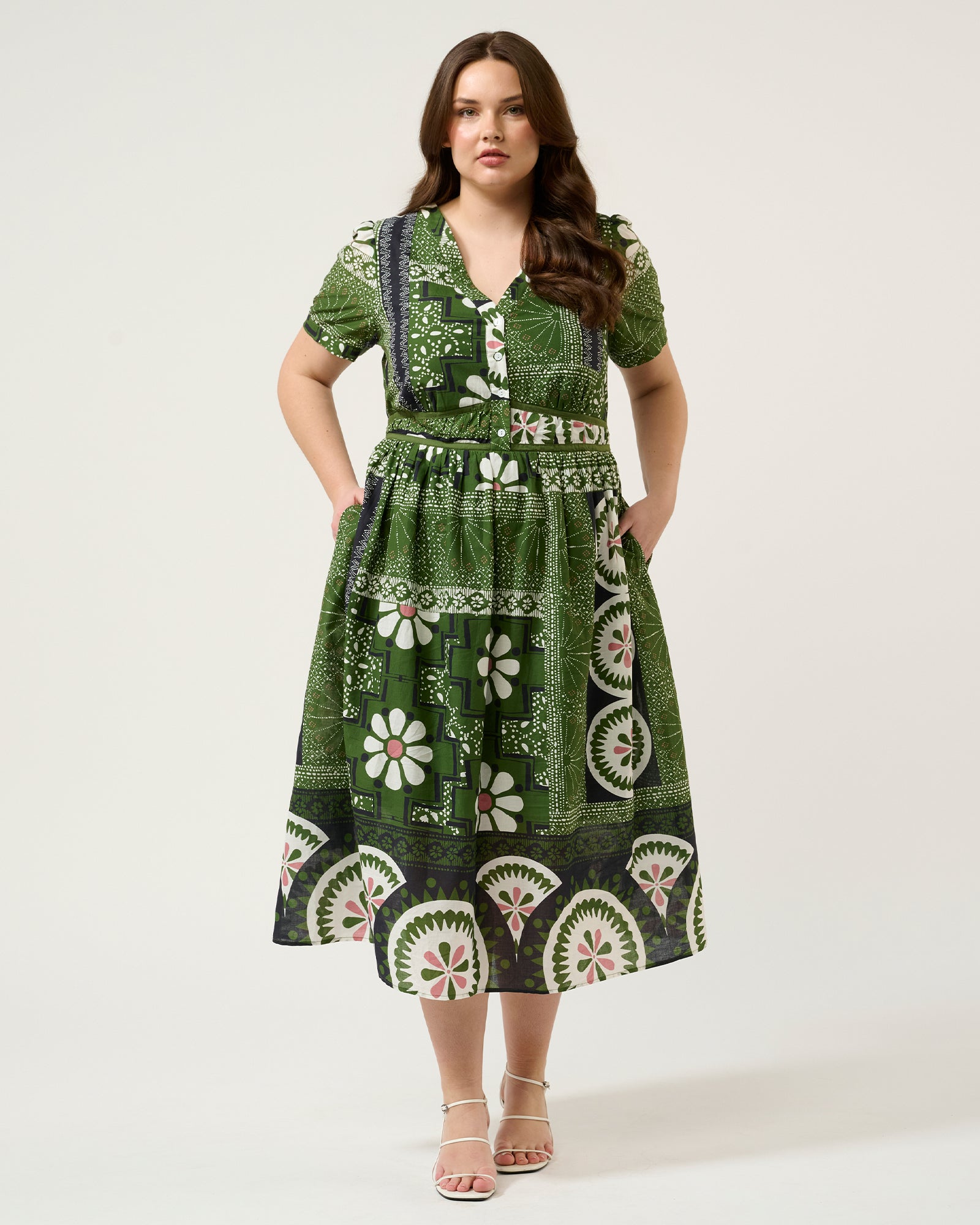Ethereal Dress - Green Tile - Estelle Clothing
