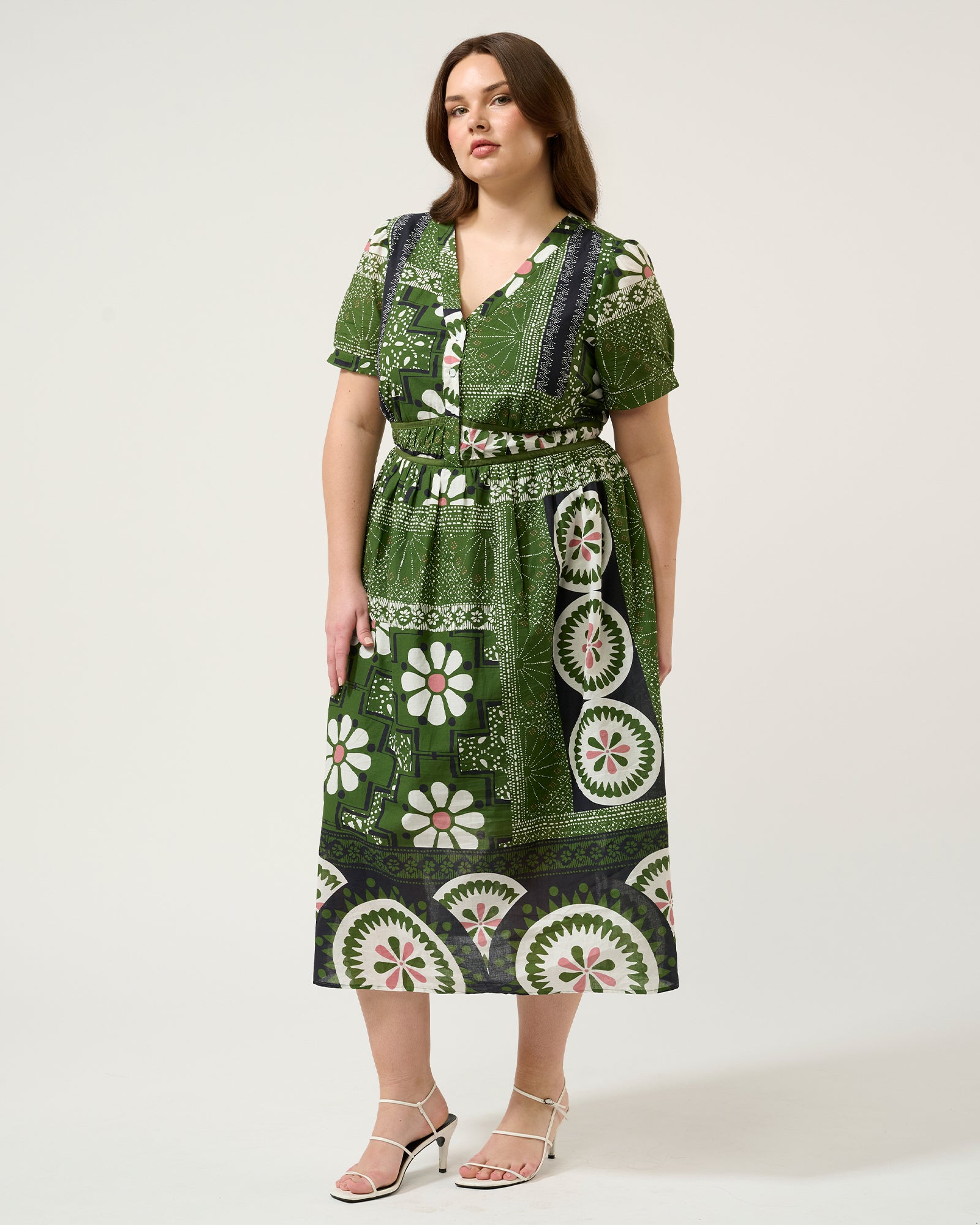 Ethereal Dress - Green Tile - Estelle Clothing