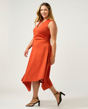 Carmen Dress - Tangerine - Estelle Clothing