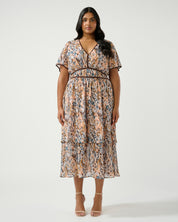 Bellarosa Dress - Coral Reef - Estelle Clothing