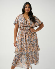 Bellarosa Dress - Coral Reef - Estelle Clothing