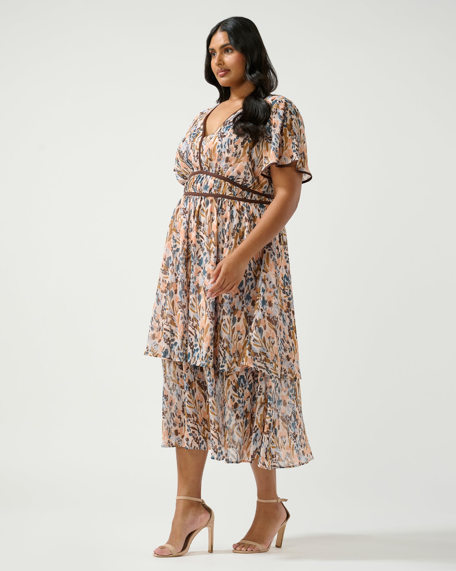 Bellarosa Dress - Coral Reef - Estelle Clothing