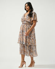 Bellarosa Dress - Coral Reef - Estelle Clothing