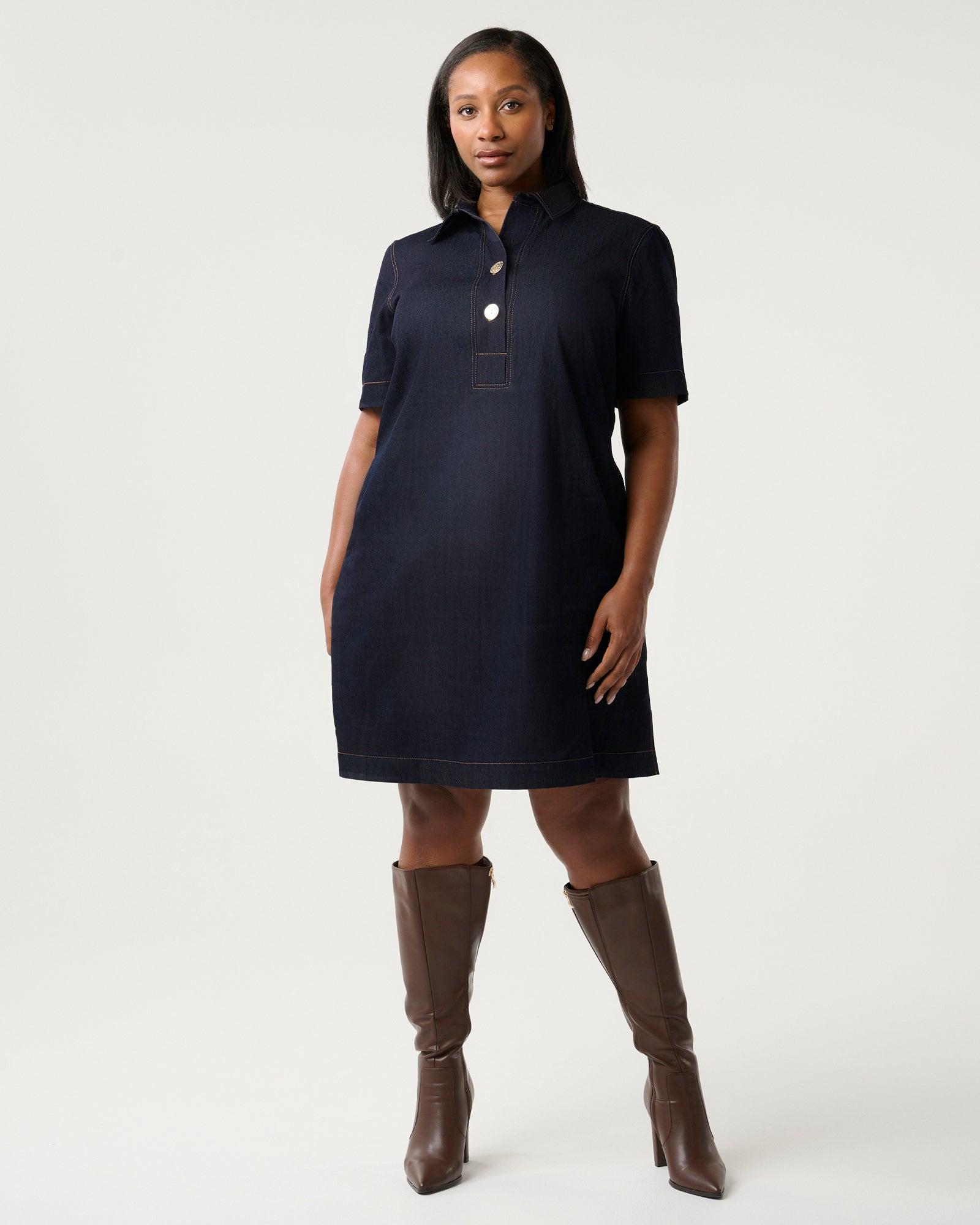Avia Dress - Indigo Noir - Estelle Clothing