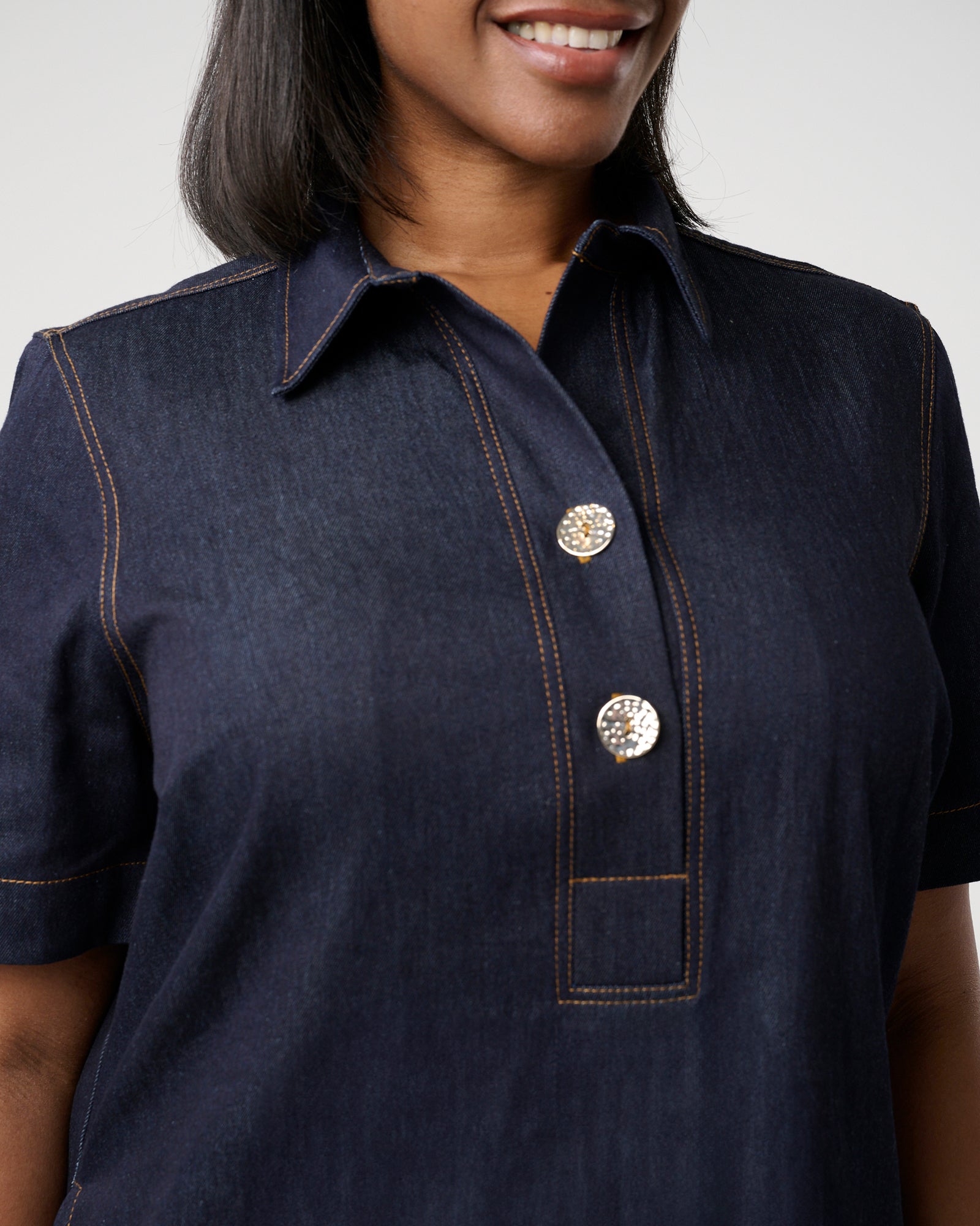 Avia Dress - Indigo Noir - Estelle Clothing