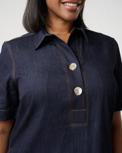 Avia Dress - Indigo Noir - Estelle Clothing