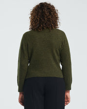 Cut Out Cozy Knit - Olive - Estelle Clothing