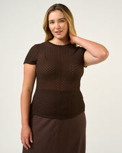 Naomi Top - Espresso - Estelle Clothing