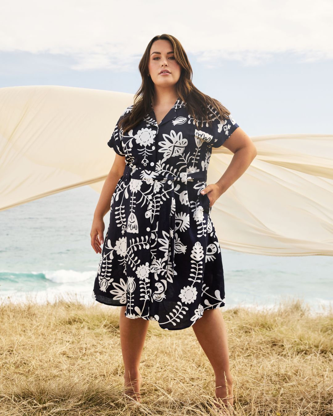 Estelle Plus Size Belize Summer Mini Dress