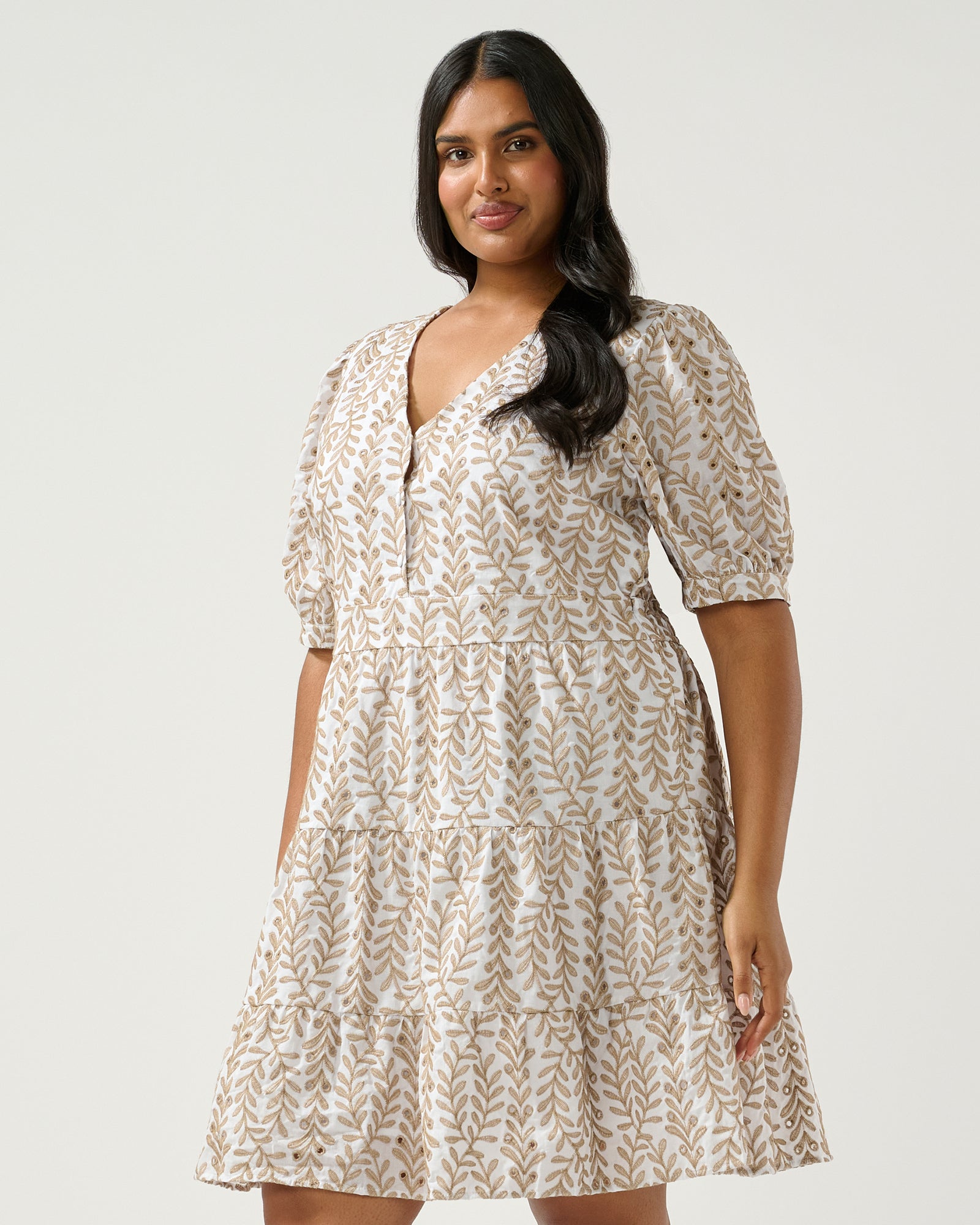 La Croisette Dress - Sand/Milk - Estelle Clothing
