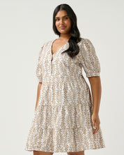 La Croisette Dress - Sand/Milk - Estelle Clothing