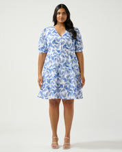 La Croisette Dress - Blue/Milk - Estelle Clothing