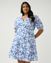 La Croisette Dress - Blue/Milk - Estelle Clothing