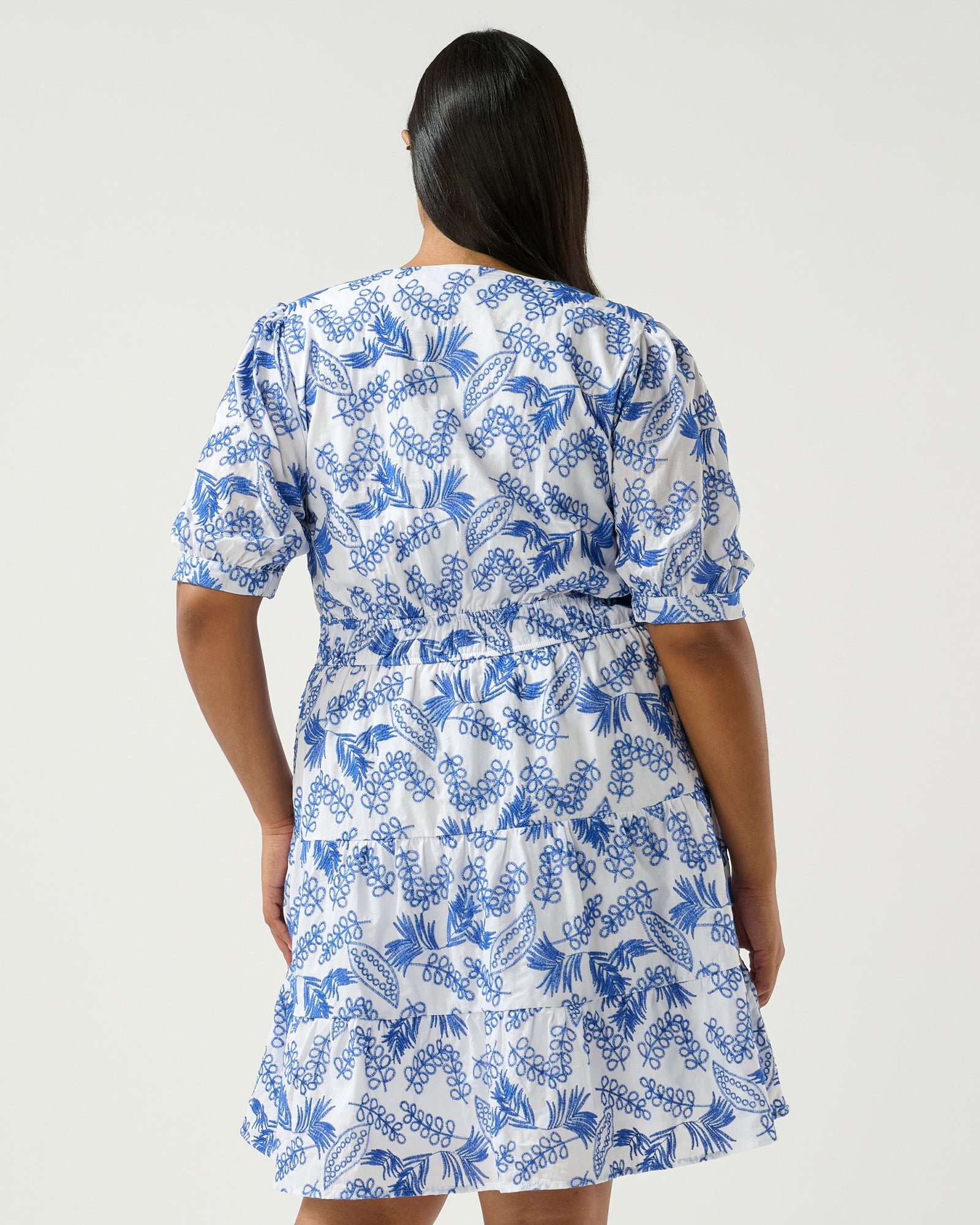 La Croisette Dress - Blue/Milk - Estelle Clothing