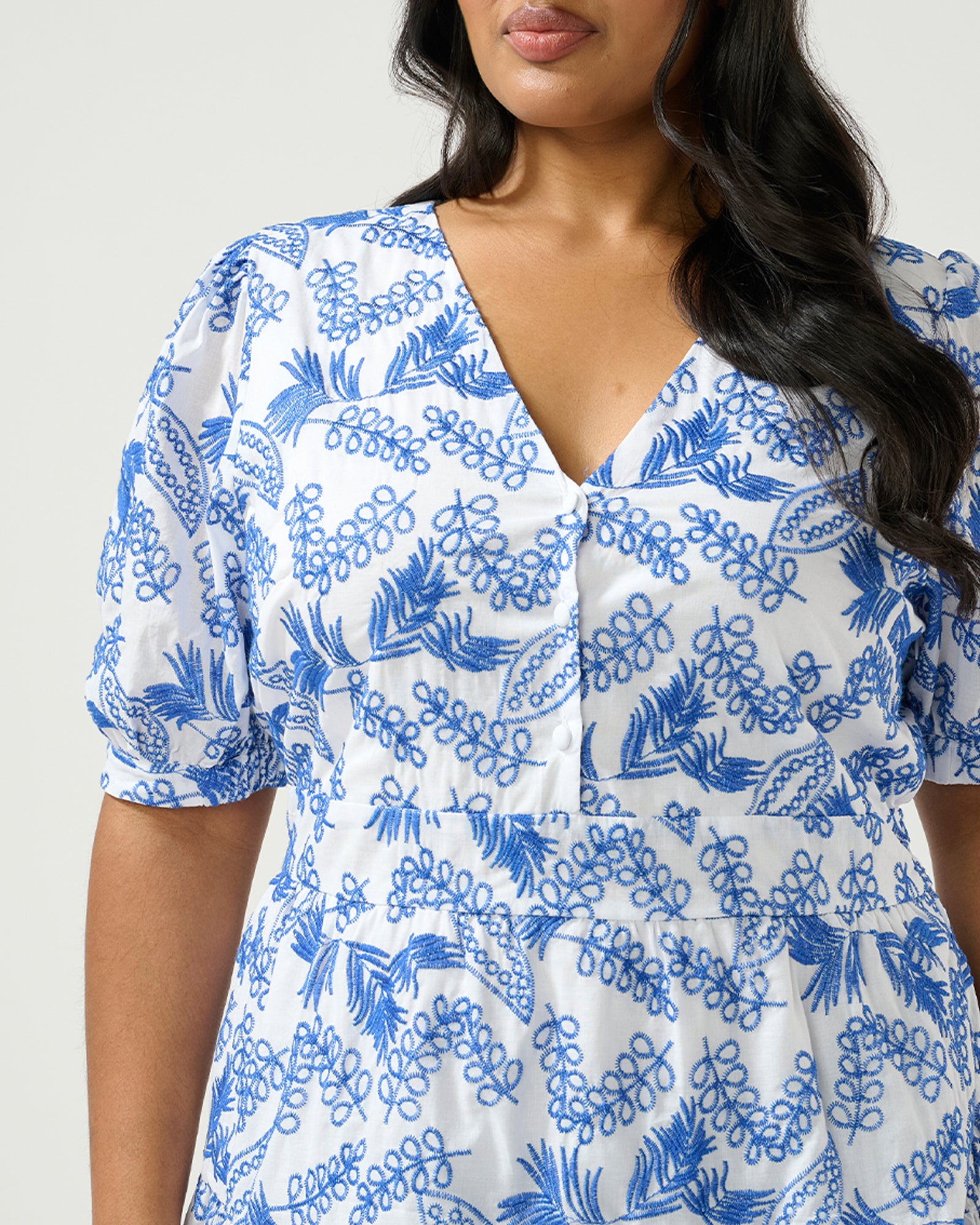 La Croisette Dress - Blue/Milk - Estelle Clothing