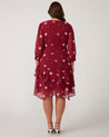 Begin Again Assymm Dress - Carnelian/Rose - Estelle Clothing