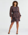 Rivington Floral Dress - Orange/Navy - Estelle Clothing