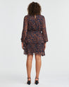 Rivington Floral Dress - Orange/Navy - Estelle Clothing