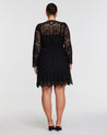 Mini Lace Frill Dress - black - Estelle Clothing