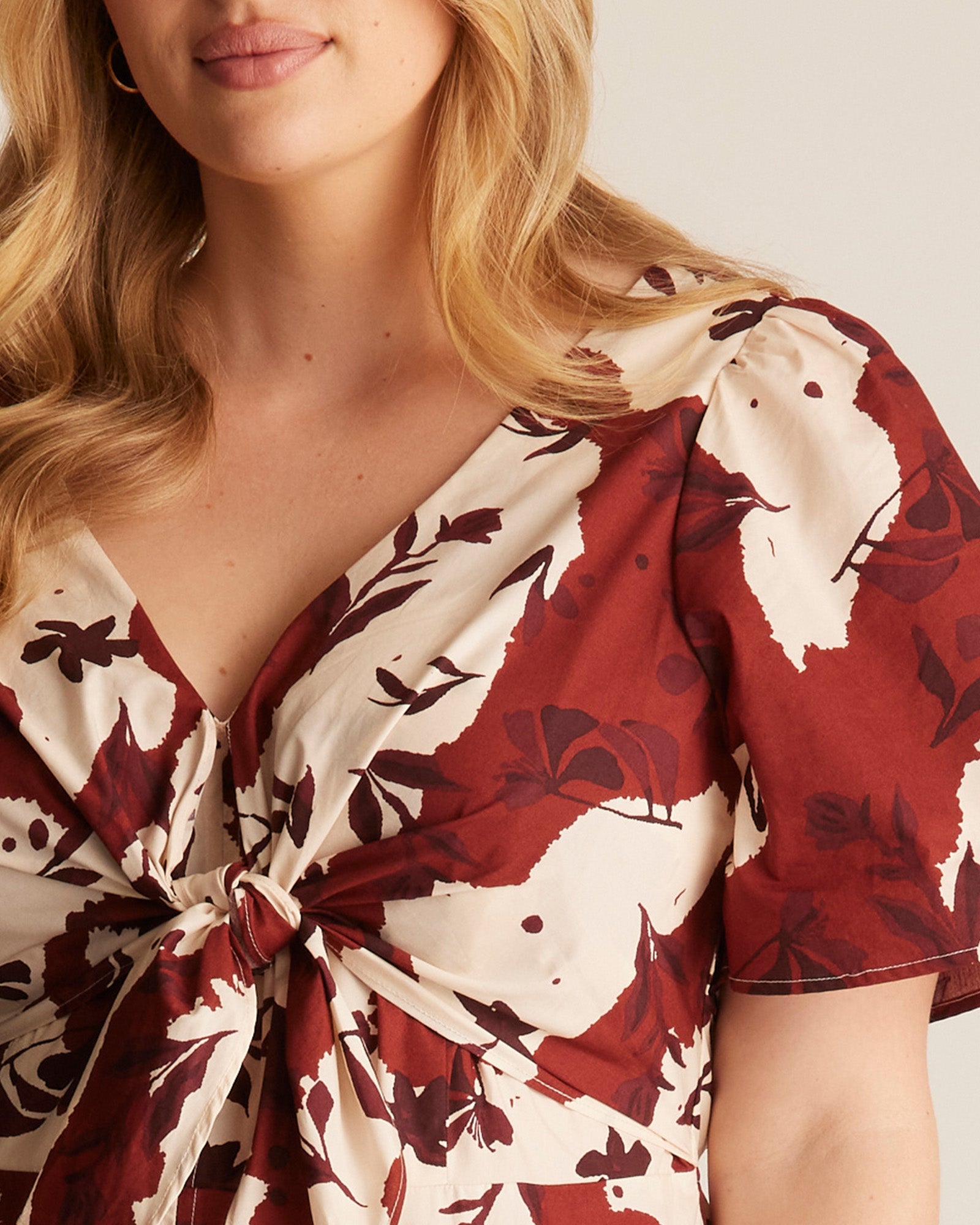 Nadja Midi Dress - PINK/BEIGE - Estelle Clothing
