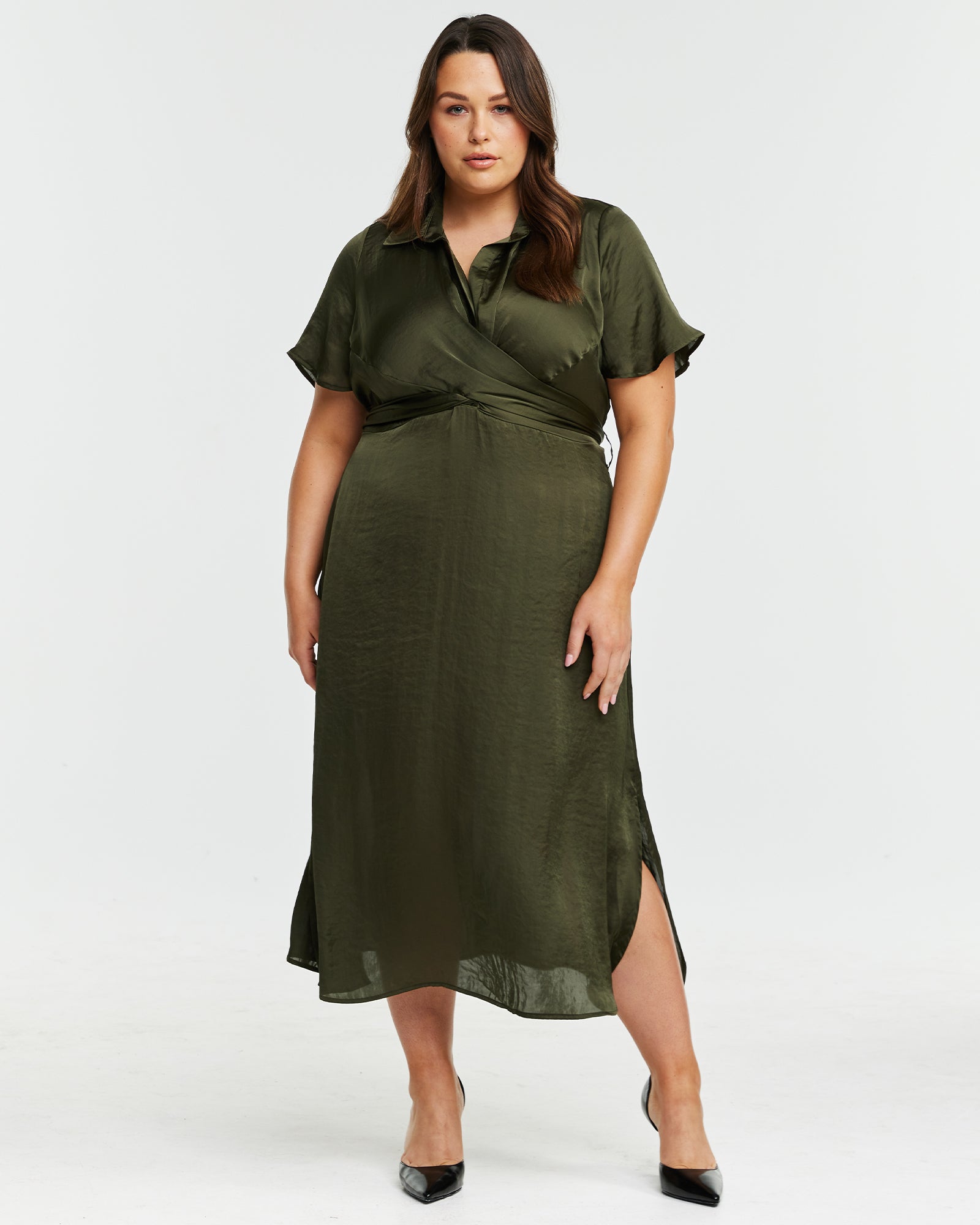 Oasis Dress - Olive - Estelle Clothing