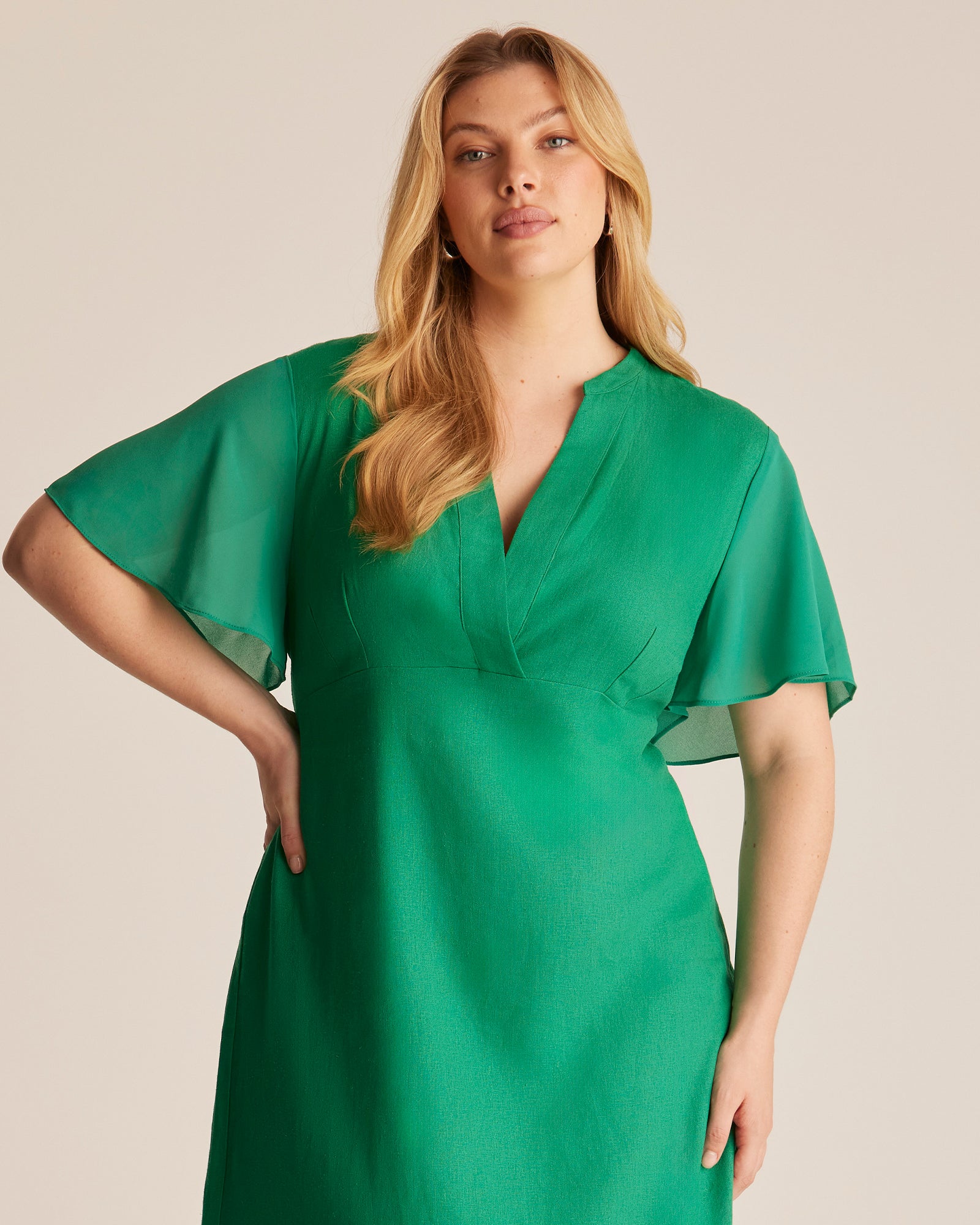 Claudia Dress - GREEN - Estelle Clothing
