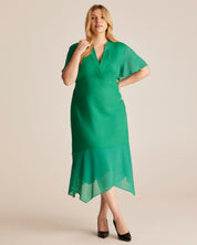 Claudia Dress - GREEN - Estelle Clothing
