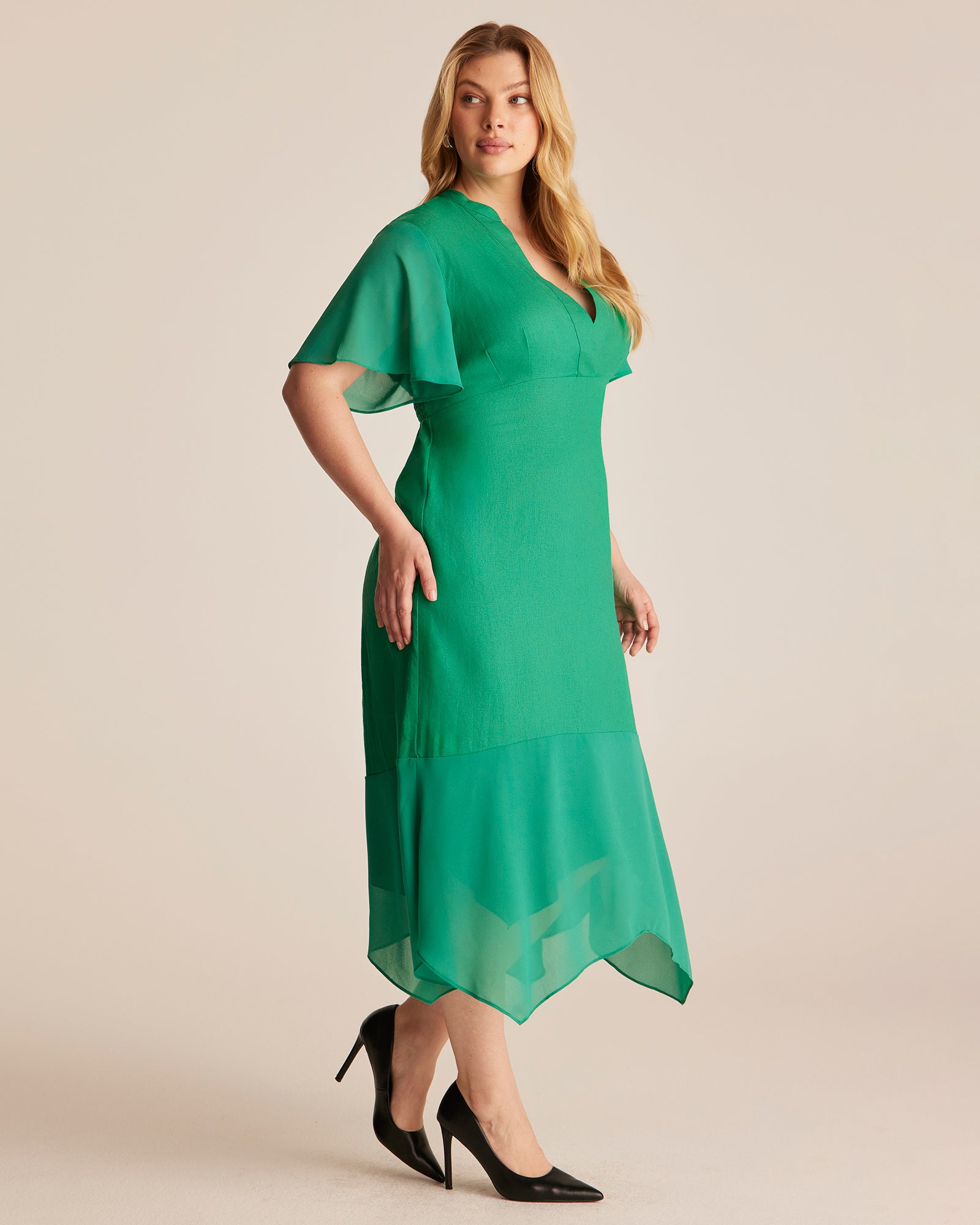 Claudia Dress - GREEN - Estelle Clothing

