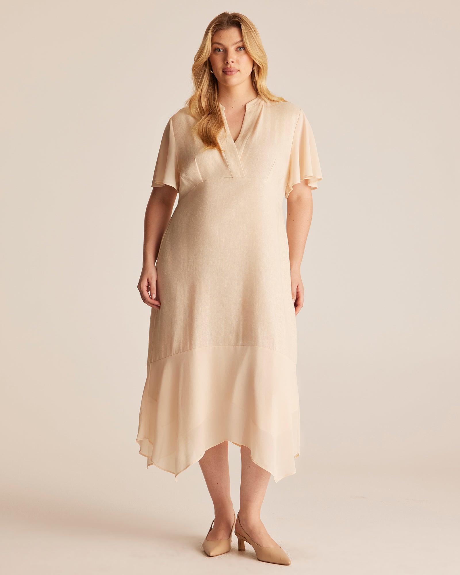 Claudia Dress - NATURAL - Estelle Clothing
