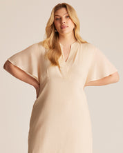 Claudia Dress - NATURAL - Estelle Clothing
