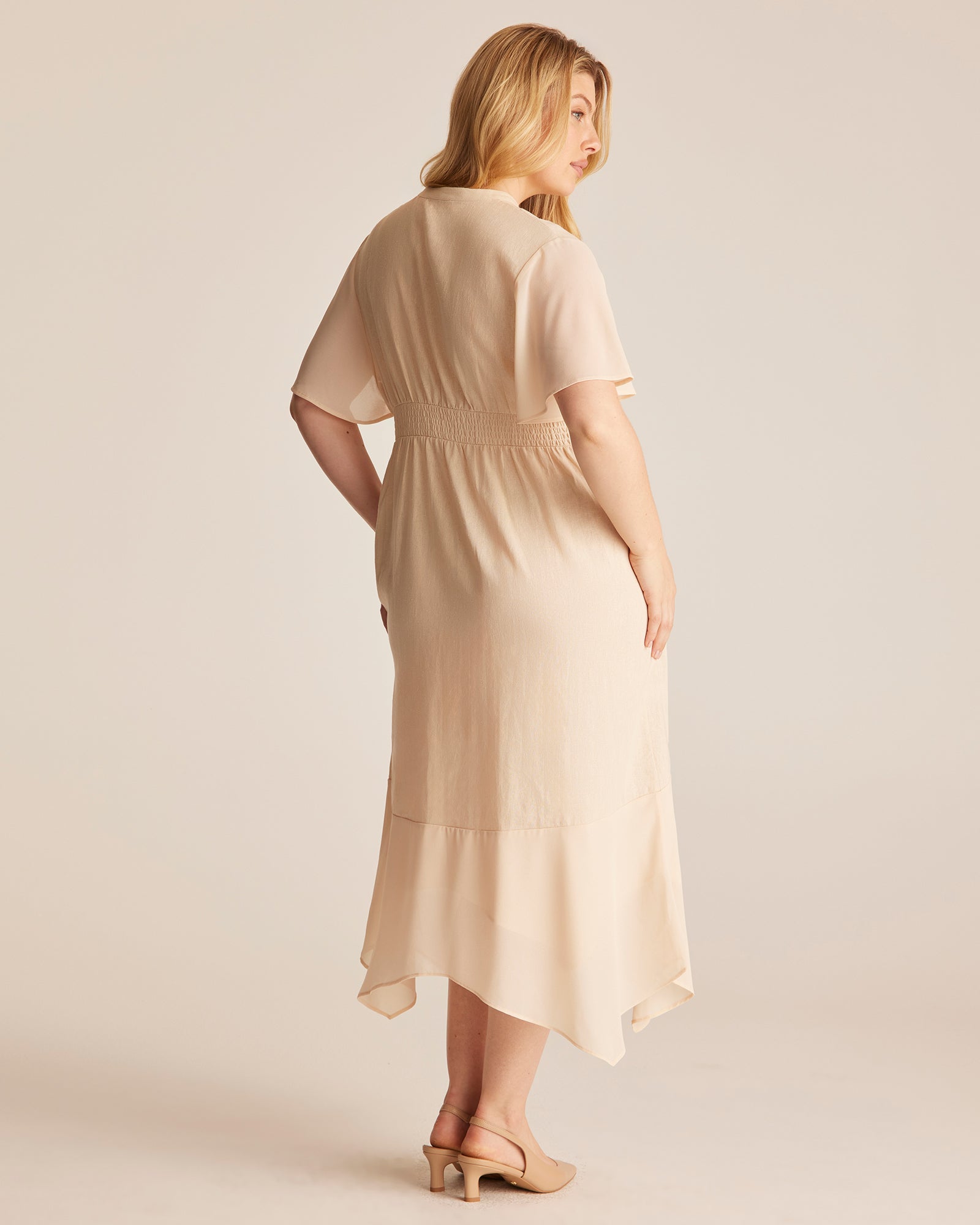 Claudia Dress - NATURAL - Estelle Clothing
