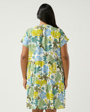 Antibes Dress - Sky/Citron - Estelle Clothing