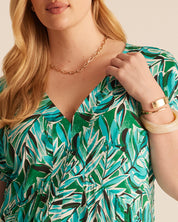 Antibes Dress - BLUE/GREEN - Estelle Clothing
