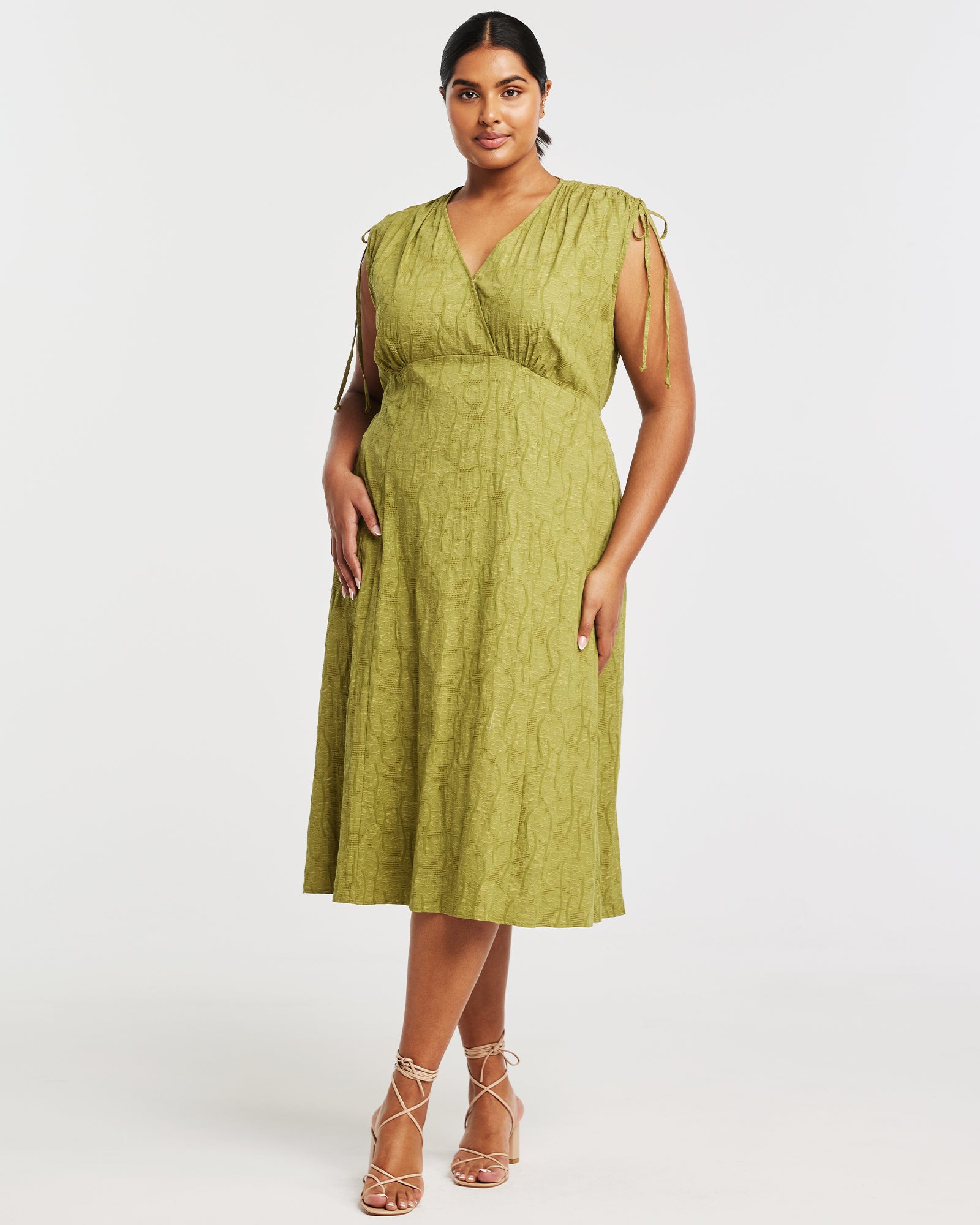 Tyra Dress - Khaki - Estelle Clothing