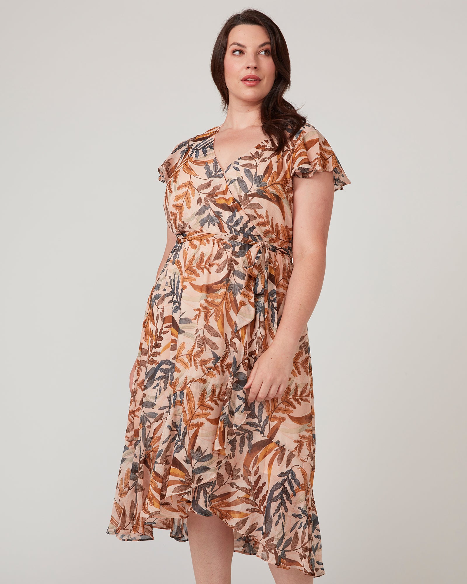 Tropic Leaves Dress - Print - Estelle Clothing