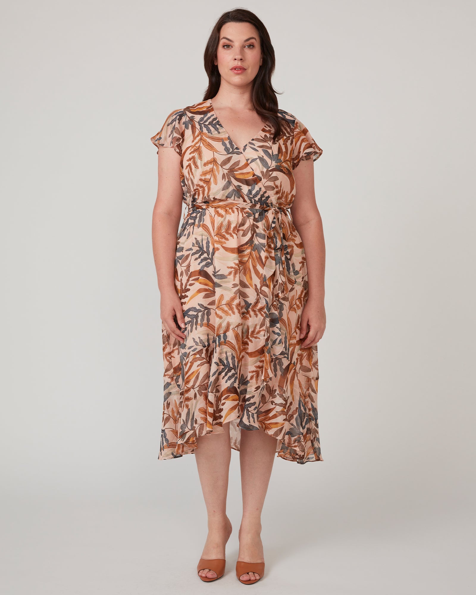 Tropic Leaves Dress - Print - Estelle Clothing