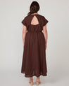 Aubrey V-Neck Dress - Chocolate - Estelle Clothing