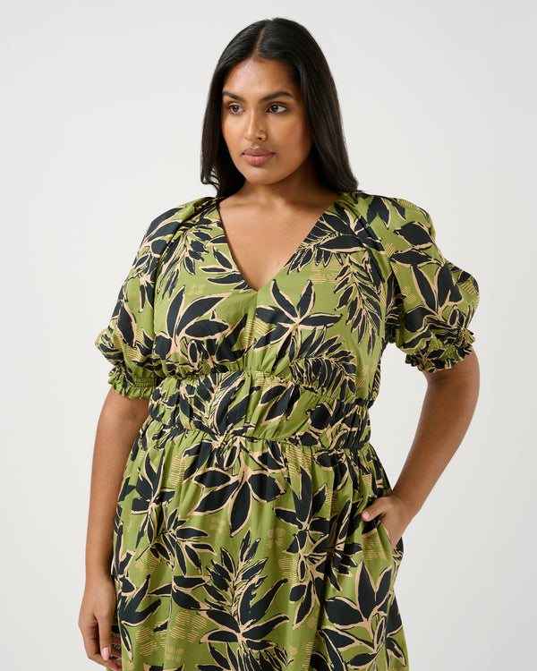 Wildleaf Dress - Print - Estelle Clothing