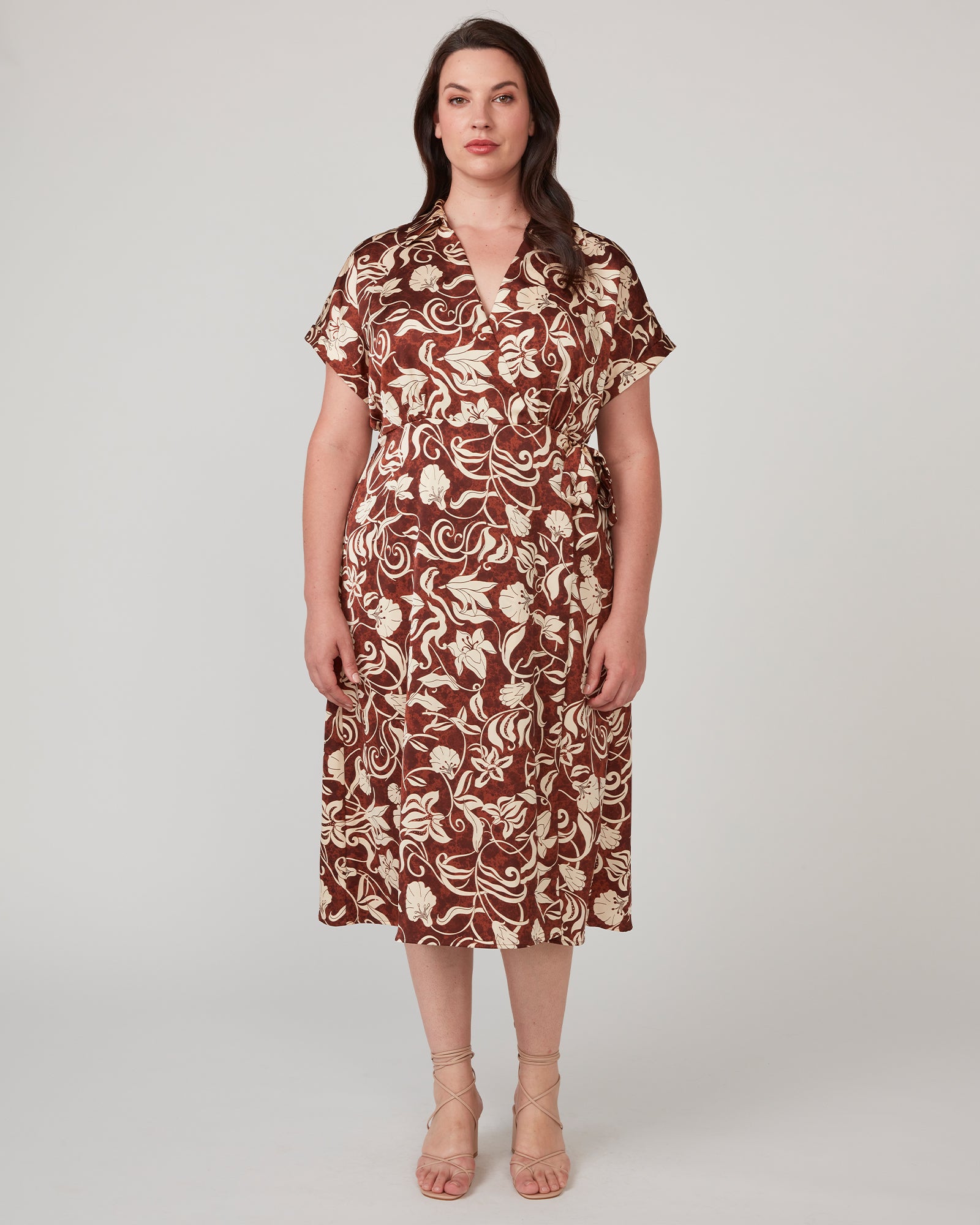 Solana Wrap Dress - Print - Estelle Clothing