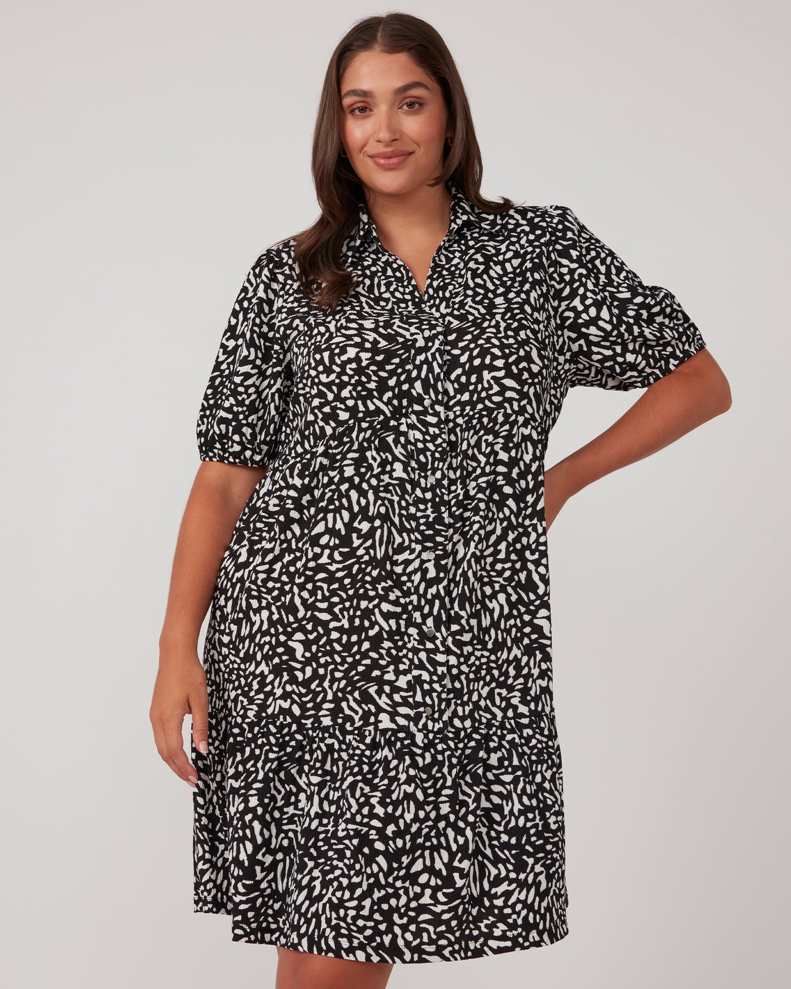 Abstract Spot Dress - Print - Estelle Clothing