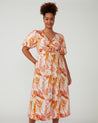 Aura Cascade Dress - Print - Estelle Clothing