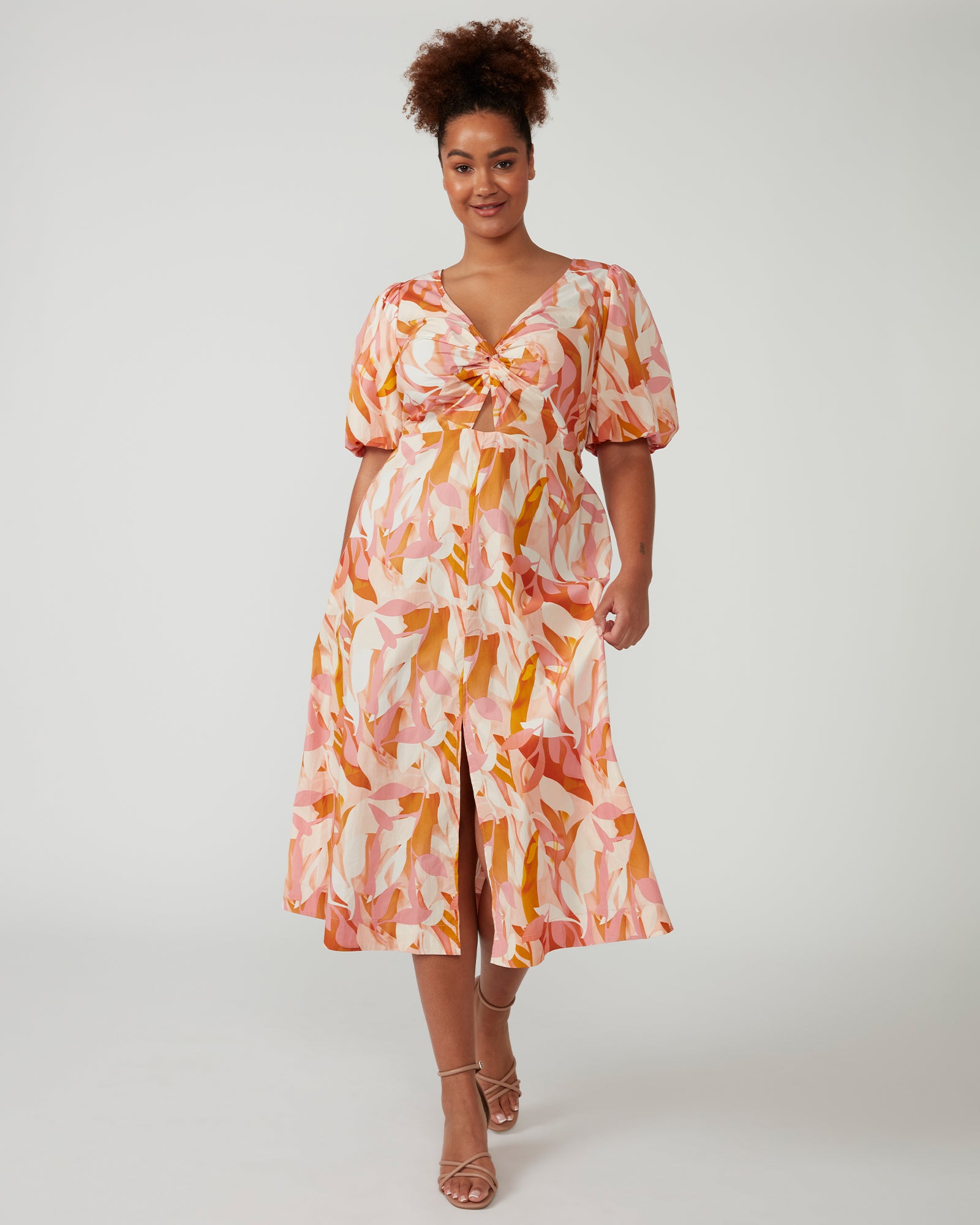 Aura Cascade Dress - Print - Estelle Clothing