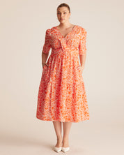 DREAMAYA DRESS - TANGERINE - Estelle Clothing
