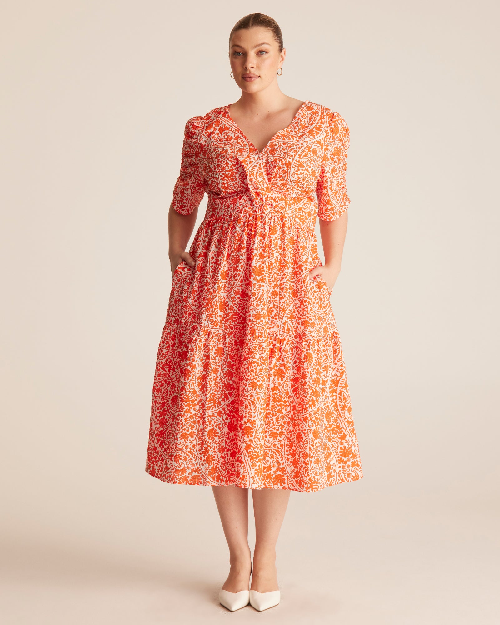 DREAMAYA DRESS - TANGERINE - Estelle Clothing
